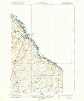 Maine USGS Historical Map Van Buren 460980 1934 62500 Restoration