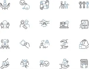 Examine Prints: Maintenance outline icons collection