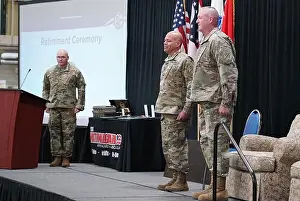 Commitment Prints: Maj. Gen. John C. Harris Jr. (left)