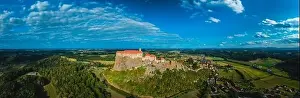 Styria Prints: The Majestic Fortress of Riegersburg: A Bird's Eye View: Burg Riegersburg
