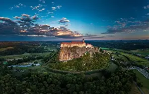 Styria Prints: The Majestic Fortress of Riegersburg: A Bird's Eye View: Burg Riegersburg