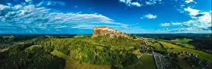 Styria Prints: The Majestic Fortress of Riegersburg: A Bird's Eye View: Burg Riegersburg