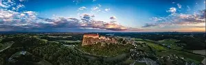 Styria Prints: The Majestic Fortress of Riegersburg: A Bird's Eye View: Burg Riegersburg
