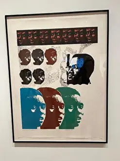 Museum Of Modern Art Prints: Malcolm X Speaks for Us, Linoleum cut, 1969. Artist's proof. Elizabeth Catlett