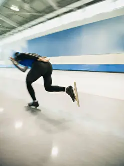Salt Lake Prints: Male speed skater skating