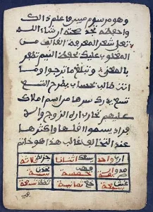West African Prints: Mali: Astronomical treatise from the Kitab hisab al-nimar wa huwa fi'ilm al-nujum