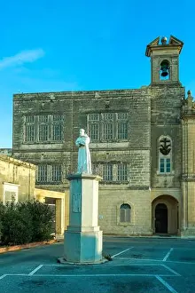 Assisi Prints: Malta, Floriana - Statue of St Francis of Assisi from 1838