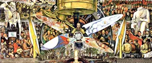 Diego Prints: Man at the Crossroads/Man, Controller of the Universe Diego Rivera - Frescoes