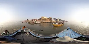 360cities Prints: Man Mandir Ghat, Varanasi Ganges River