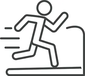 Speed Race Prints: man running on the runway speed sport race line icon design vector illustration