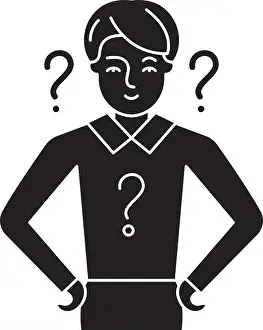 Solving Prints: Management issues black icon, vector sign on isolated background