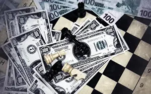 Fifty Prints: Maney Banking Cash Business Finance Concept Macro view