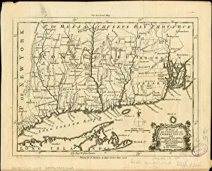 A map of the colonies of Connecticut and Rhode Island