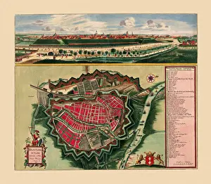Map Of Gdansk 1687