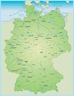 Map Of The World Prints: map of germany
