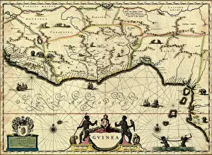 Guinea Prints: Map Of Guinea 1638