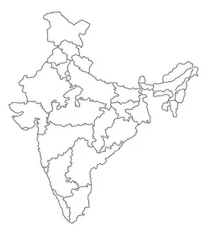 Oversight Prints: Map Of India