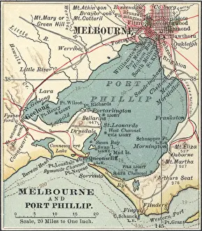 Richmond Prints: Map of Melbourne