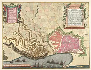 Strategies Prints: Map of the Siege of Barcelona