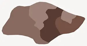 Singaporean Prints: Map of Singapore with regions. Just a simple country border map with region division