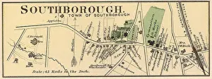 Worcester Prints: Map of Southborough. 1870
