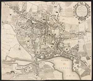 Chart Prints: A MAP of the TOWN of IPSWICH, Author Pennington