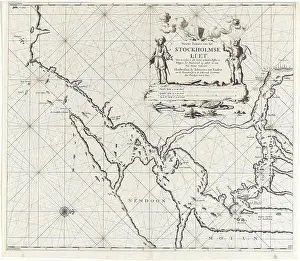 Miner Prints: Map of the waters around Stockholm