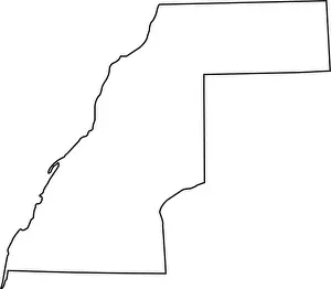 Subdivision Prints: map of western Sahara vector illustration symbol design