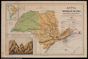 Mappa della Provincia di S. Paolo is a historical map that represents the province of São Paulo in Brazil