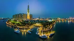 Ho Chi Minh City Prints: March 12, 2023: panoramic view of Landmark residential area