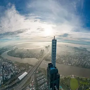 Ho Chi Minh City Prints: March 12, 2023: panoramic view of Landmark residential area