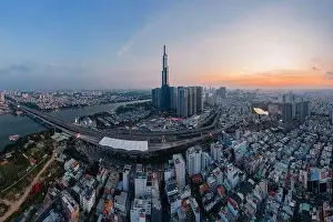 Ho Chi Minh City Prints: March 12, 2023: panoramic view of Landmark residential area