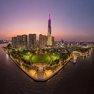 Ho Chi Minh City Prints: March 12, 2023: panoramic view of Landmark residential area