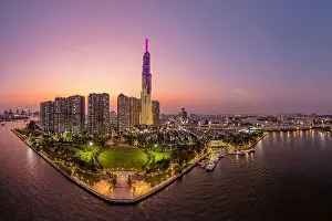 Ho Chi Minh City Prints: March 12, 2023: panoramic view of Landmark residential area