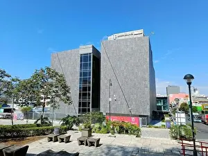 Rica Prints: March 15 2023 - San Jose, Costa Rica in Central America: View of the outside of Plaza de la Democracia
