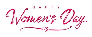 Typescript Prints: March 8 Happy Women's Day elegant lettering