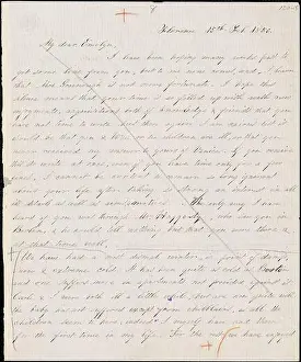 Feminism Prints: Margaret Fuller manuscript letter (incomplete copy) to Mrs