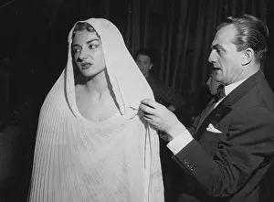 Visconti Prints: Maria Callas and Luchino Visconti. Museum: PRIVATE COLLECTION. Author: Erio Piccagliani