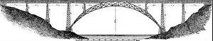 Vector Vectors Prints: Maria Pia Bridge is a railway bridge built in 1877 by Gustave Eiffel in Porto