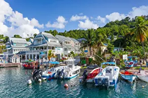Saint Lucia Prints: Marigot Bay, Saint Lucia