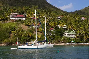St Lucia Prints: Marigot Bay, St. Lucia, Windward Islands, West Indies, Caribbean