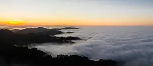 Bay Area Prints: The marine layer, a moist air mass that develops over the ocean in the presence of a temperature inversion