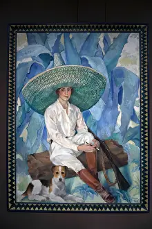 Oil Painting Prints: Marisa Roësset Madrid 1904-1976). Rest 1928, oil on canvas
