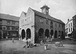Herefordshire Prints: Market Hall and Kyrle's House, Ross, c1896. Artist: Valentine & Sons