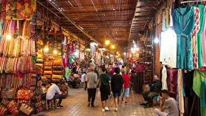 Berber Prints: MARRAKESH, MOROCCO - APR 28