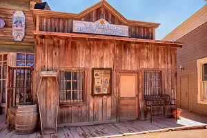 Authentic Prints: US Marshal's office at the Old Tucson Film Studios amusement park in Arizona