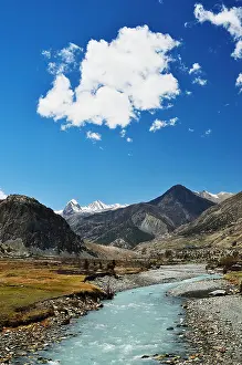 Physical Geography Prints: Marsyangdi River Valley, Annapurna Conservation Area