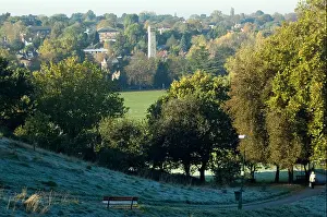 Kent Prints: Martin's Hill, Bromley, Kent, England in frost and sunshine