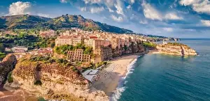 Dreamland Prints: Marvelous morning cityscape of Tropea town