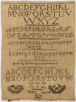 The Mary Beacon Sampler is an embroidered textile piece from the early 19th century